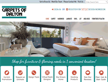 Tablet Screenshot of carpetsofdalton.com